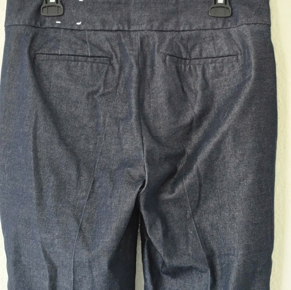 TALBOTS Ankle Chatham Pants Sz 8 Women Dark Blue Pull On Double Slits 30x27 - Picture 8 of 14